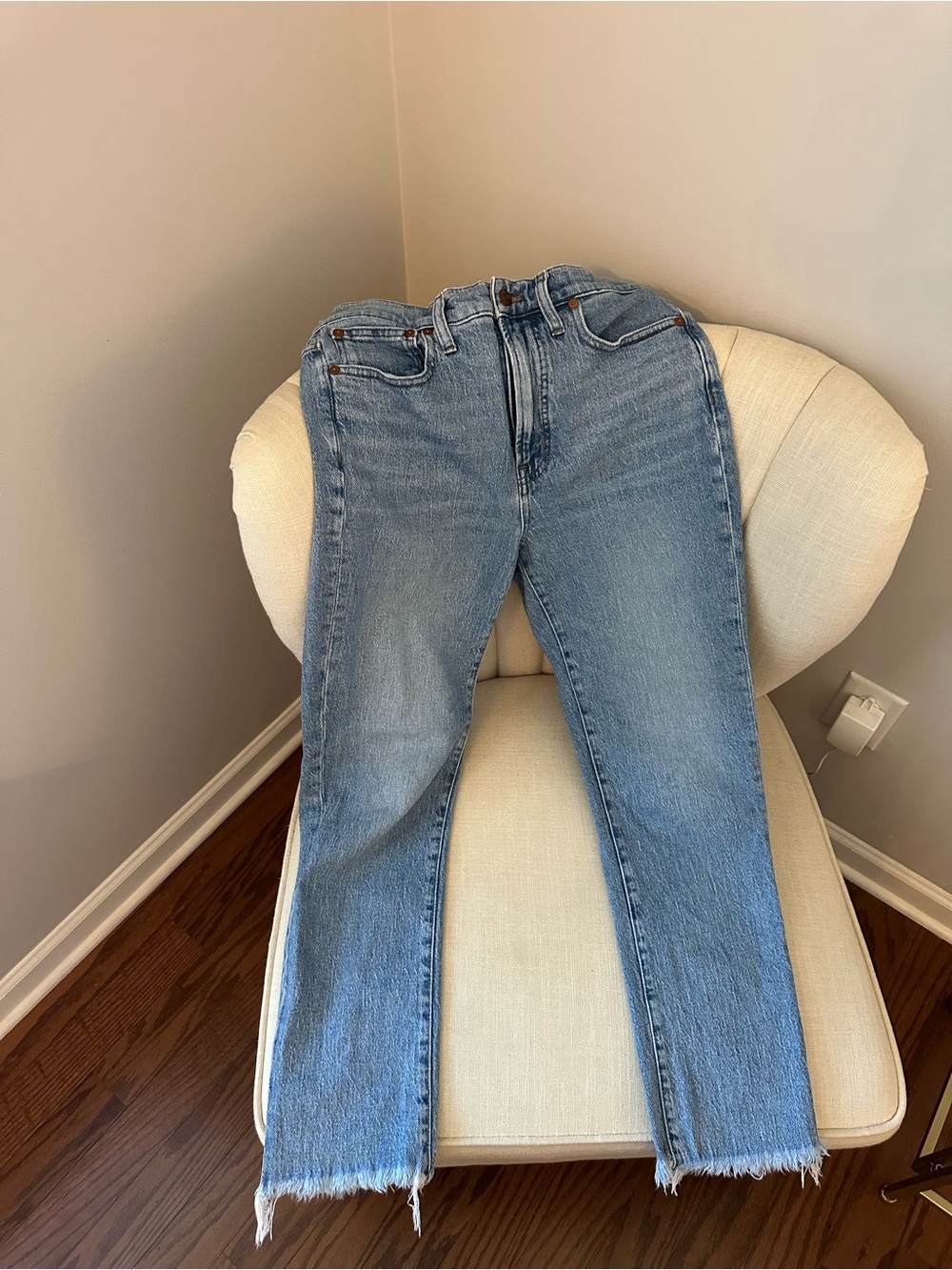 Madewell Light Wash Straight-Leg Jeans